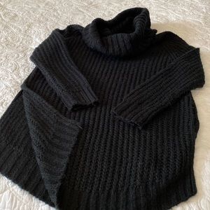 Black turtleneck tunic
